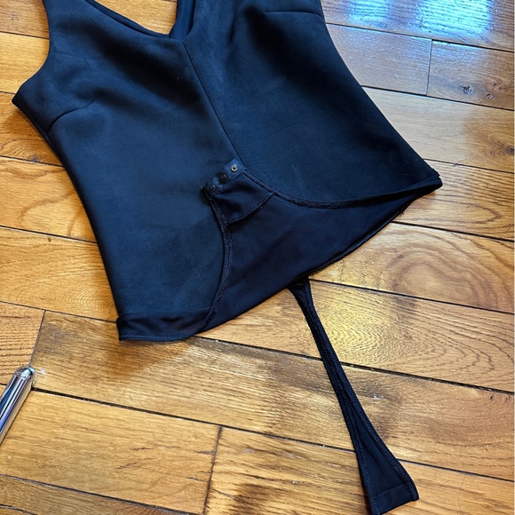 BCBG Faux Suede Bodysuit - Picture 4 of 9